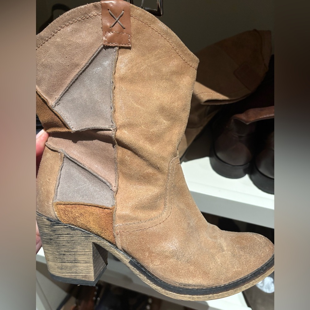 Steven By Steve Madden Style Grit Patchwork Leath… - image 1